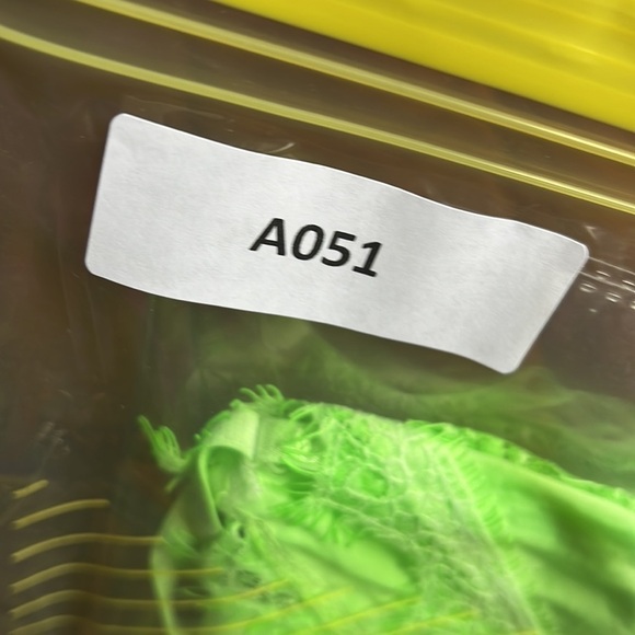 New Girl Order green cami top with lace trim and tattoo print in neon Medium - Picture 10 of 10